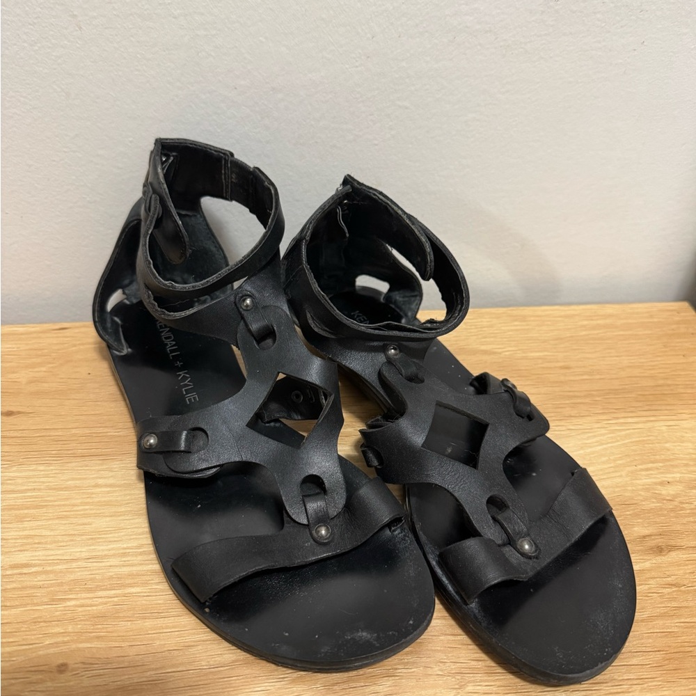 Kendall & Kylie Black Cutout Sandals